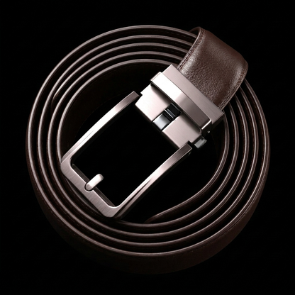 Ceinture Faurel marron enroulée