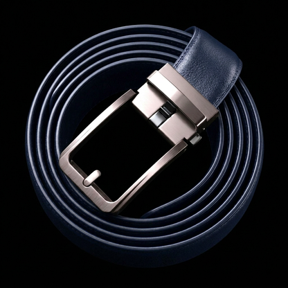Ceinture Faurel bleue enroulée