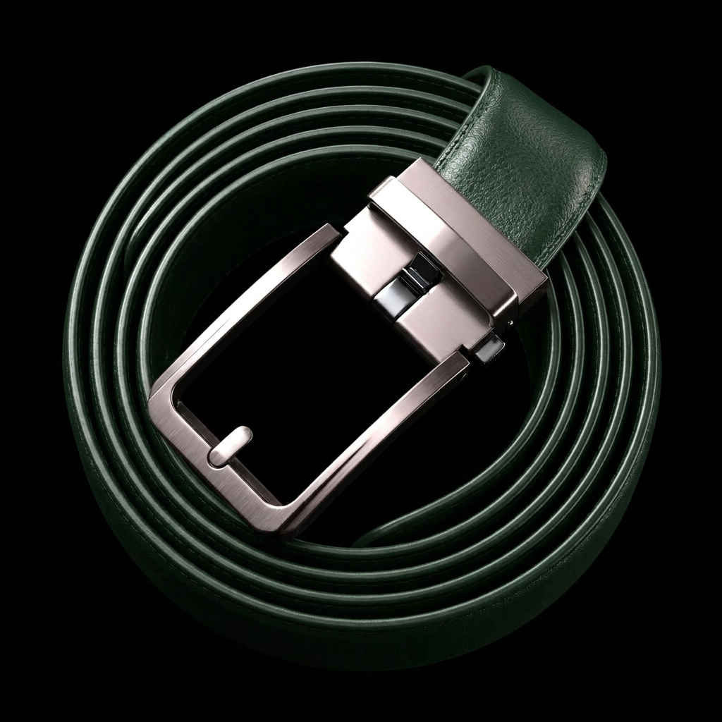 Ceinture Faurel verte enroulée