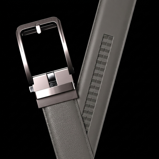 Ceinture Faurel grise boucle argent
