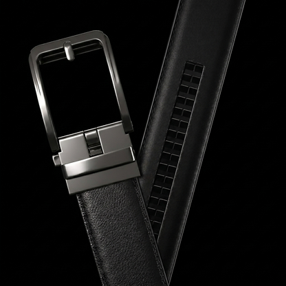 La Ceinture Faurel Noir — Boucle Anthracite