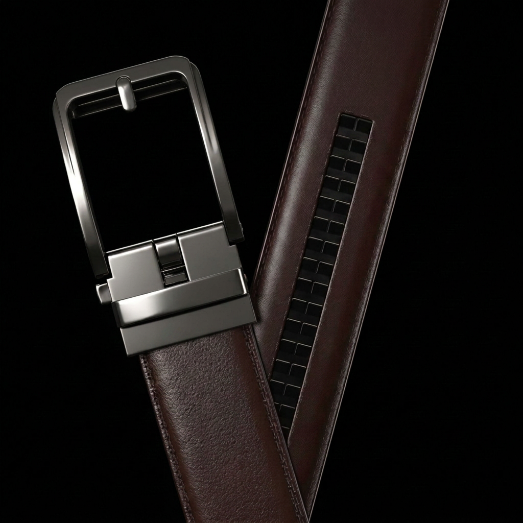 La Ceinture Faurel Marron — Boucle Anthracite
