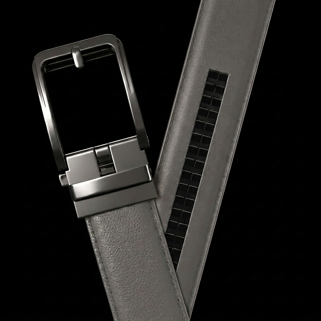 La Ceinture Faurel Gris — Boucle Anthracite